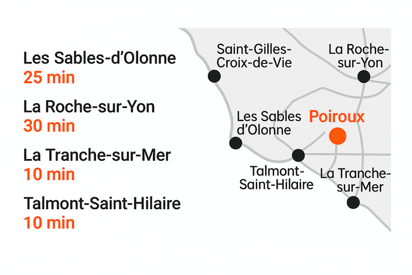 Map - La Yourte de Finfarine
